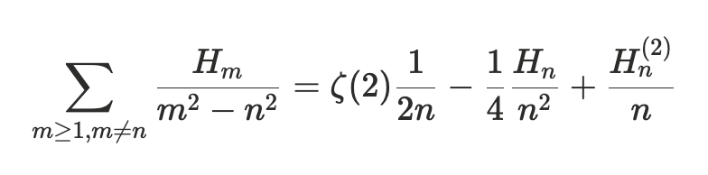 Characteristic sum identity